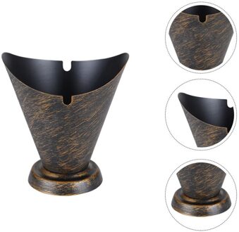 1Pc Iron Retro Asbak Metalen Asbak Mode Asbak Desktop Asbak Ash Holder Ash Container Voor Hotel