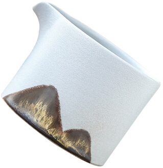 1Pc Japanse Stijl Thee Dispenser Exquise Thee Pitcher Praktische Keramische Kopje Thee wit