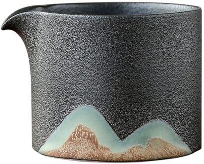 1Pc Japanse Stijl Thee Dispenser Exquise Thee Pitcher Praktische Keramische Kopje Thee zwart