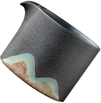 1Pc Japanse Stijl Thee Set Keramische Thee Dispenser Thuis Duurzaam Thee Pitcher zwart