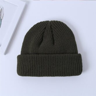 1Pc Kaki Hip Hop Herfst En Winter Verhuurder Hoed Retro Meloen Hoed Straat Tij Heren Hoed Warme Korte wol Cap 3