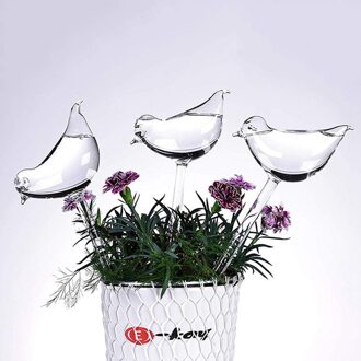 1Pc Kamerplant Automatische Sproeisysteem Zelf Glas Vogel Gieters Bloemen Plant Decoratieve Clear Pvc Sproeisysteem Apparaat