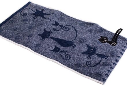 1PC Kat Gedrukt Zachte Handdoeken 25x50cm Cartoon Huishouden Kind Handdoek Gezicht Handdoek populaire Paar Leuke Katoenen donker grijs