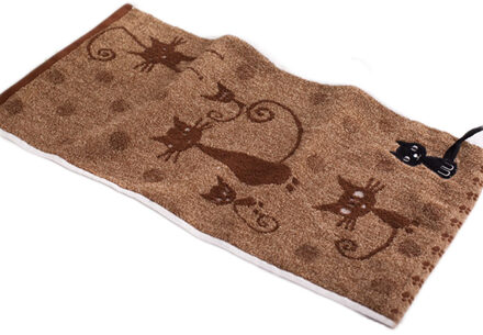 1PC Kat Gedrukt Zachte Handdoeken 25x50cm Cartoon Huishouden Kind Handdoek Gezicht Handdoek populaire Paar Leuke Katoenen koffie