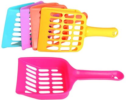 1Pc Kat Plastic Pet Schop Zand Scoop Afval Hond Puppy Nest Hollow Out Voedsel Lepels