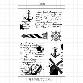 1Pc Kawaii Vuurtoren Siliconen Clear Seal Stempel Diy Scrapbooking Embossing Fotoalbum Decor Rubber Stempel Art Handgemaakte Puzzel