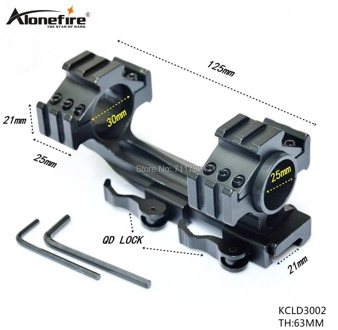 1PC KCLD3002 Quick detachable 25/30mm Scope Ring Telescopic Sights Gun Mount 30mm RifleScope Ring Low Mounts Weaver Rail