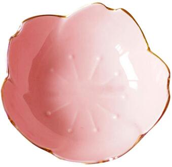 1Pc Keramiek Kruiden Kleine Schotel Ronde Polygon Vierkante Japanse Stijl Kleur Saus Saus Schotel Kruiden Plaat Roze
