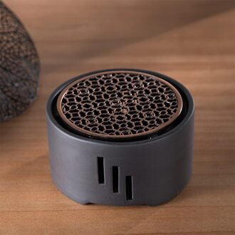 1Pc Keramische Kaars Stand Thee Kachel Thee Kachel Melk Warmer Kaarshouder Met Mat Zonder Kaars Voor Thuis Cafe Paars