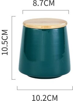 1Pc Keramische Opslagtank Verzegelde Koffie Opslag Fles Met Houten Deksel Kruidkruik Container Verzegeld Thee Blikjes Thee Pot graan Organizer