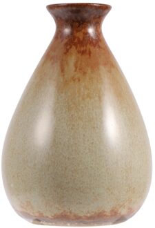 1Pc Keramische Vaas Eenvoudige Elegante Bloemstuk Droge Bloem Vaas Desktop Decoratie Voor Kantoor Hotel Huis (Groen) geel