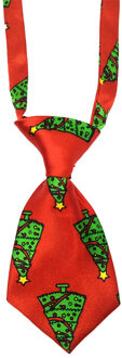 1Pc Kerst Hals Tie Verstelbare Leuke Cartoon Gedrukt Hond Kat Pet Tie Puppy Speelgoed Grooming Strikje Stropdas Kleding Christmas tree