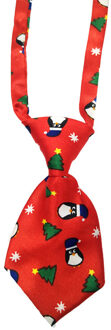 1Pc Kerst Hals Tie Verstelbare Leuke Cartoon Gedrukt Hond Kat Pet Tie Puppy Speelgoed Grooming Strikje Stropdas Kleding pinguïn