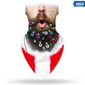 1Pc Kerst Patroon Print Fietsen Wandelen Sjaals Outdoor Tulband Rijden Mannen En Vrouwen Sport Naadloze Sjaal Hoofddeksels Bandana H02