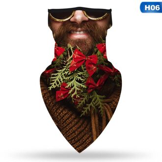 1Pc Kerst Patroon Print Fietsen Wandelen Sjaals Outdoor Tulband Rijden Mannen En Vrouwen Sport Naadloze Sjaal Hoofddeksels Bandana H06