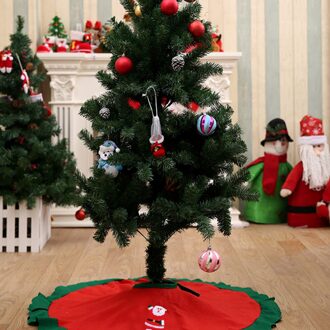 1Pc Kerstboom Rok Decoratieve Props Party Boom Schort Floor Ornamenten rood