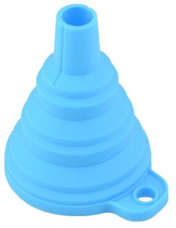 1Pc Keuken Accessoires Mini Siliconen Gel Opvouwbaar Opvouwbare Stijl Trechter Hopper Keuken Koken Gereedschap Keuken Goederen blauw