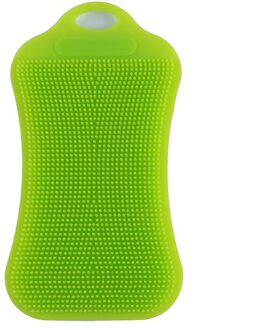 1Pc Keuken Borstel Siliconen Afwasborstel Pot Pan Spons Scrubber Fruit Groente Schotel Wassen Schoon Borstel Solid groen