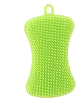 1Pc Keuken Borstel Siliconen Afwassen Borstel Fruit Groente Schotel Wassen Schoonmaken Borstels Pot Pan Spons Scrubber