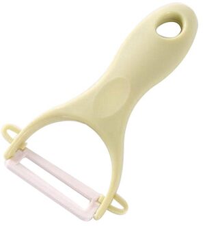 1Pc Keuken Creatieve Keramische Fruit Dunschiller Rvs Aardappel Wortel Rasp Cutter Sharp Peeler Slicer groen