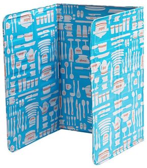 1Pc Keuken Gadgets Olie Splatter Schermen Aluminiumfolie Plaat Gasfornuis Splash Proof Baffle Home Kitchen Cooking Gereedschap blauw