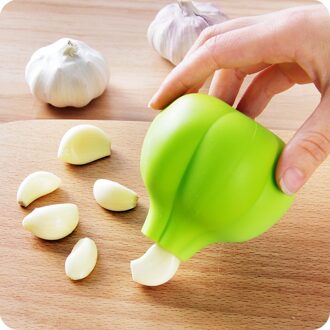 1Pc Keuken Gember Knoflook Handpers Stijl Koken Tool Silicone Knoflook Persen Blenders Dunschiller