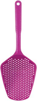 1Pc Keuken Grote Scoop Vergiet Pasta Hittebestendige Zeef Plastic Ijs Scoop heet roze