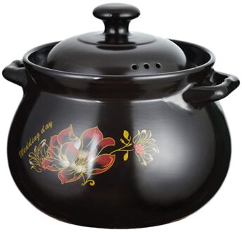 1Pc Keuken Keramische Kookpan Met Deksel Keramische Aarden Pot Thuis Soeppan