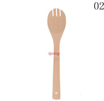 1Pc Keuken Lepel Spatel Mengen Professionele Mooie Bamboe Gebruiksvoorwerp Houten Koken Gereedschap 2