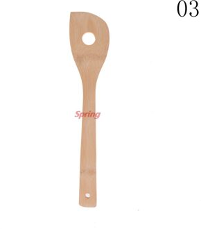 1Pc Keuken Lepel Spatel Mengen Professionele Mooie Bamboe Gebruiksvoorwerp Houten Koken Gereedschap 3