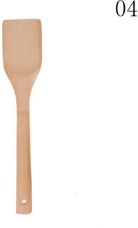 1Pc Keuken Lepel Spatel Mengen Professionele Mooie Bamboe Gebruiksvoorwerp Houten Koken Gereedschap 4