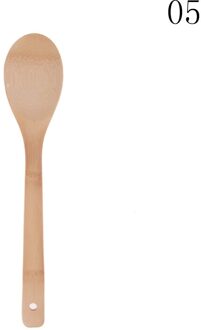 1Pc Keuken Lepel Spatel Mengen Professionele Mooie Bamboe Gebruiksvoorwerp Houten Koken Gereedschap 5