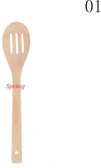 1Pc Keuken Lepel Spatel Mengen Professionele Mooie Bamboe Gebruiksvoorwerp Houten Koken Gereedschap
