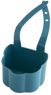 1Pc Keuken Vaatdoek Spons Opbergtas Bad Opslag Gereedschap Sink Houder Houder Zeep Draagbare Home Opknoping Afvoer Tas mand Tool blauw
