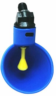 1Pc Kip Automatische Drink Opknoping Cup Voor Duif Kip Gevogelte Vogels Feeder Dikker Water Kom Installeren Dier Benodigdheden blauw