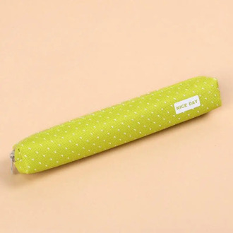 1Pc Kleine Etui Studenten Briefpapier Creatieve Kawaii Pen Opbergtas School Kantoorbenodigdheden Potlood Pouch Cadeaus Voor Kinderen groen