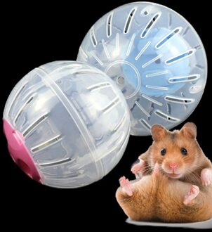 1Pc Kleine Formaat 10Cm Huis Huisdier Grappige Running Bal Plastic Grounder Jogging Hamster Huisdier Kleine Oefening Speelgoed 3 kleuren blauw