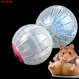 1Pc Kleine Formaat 10Cm Huis Huisdier Grappige Running Bal Plastic Grounder Jogging Hamster Huisdier Kleine Oefening Speelgoed Huisdier levert 3 Kleuren roze