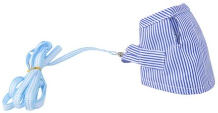 1Pc Kleine Huisdier Hamster Eekhoorn Varken Out Towing Leuke Touw Gestreepte Strap Leuke Out Walking Outdoor Kleine Thuis huisdier Product Aanbod blauw / S