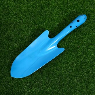1Pc Kleine Ijzeren Schop Verdikte Ijzeren Schop Siamese Iron Handvat Tuingereedschap 5 Kleuren Tuin Schop blauw