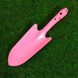 1Pc Kleine Ijzeren Schop Verdikte Ijzeren Schop Siamese Iron Handvat Tuingereedschap 5 Kleuren Tuin Schop roze
