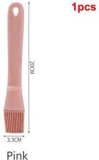 1Pc Kleine Siliconen Gebak Borstel Bakken Bbq Insmeerborstel Bakken Olie Borstel Clear Handvat Keuken Gereedschap Reposteria 1stk roze