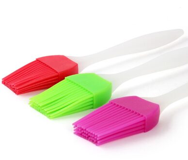 1Pc Kleine Siliconen Gebak Borstel Bakken Bbq Insmeerborstel Bakken Olie Borstel Clear Handvat Keuken Gereedschap Reposteria #50G