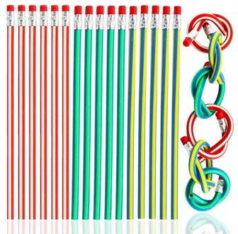 1Pc Kleurrijke Flexibele Zacht Potlood Met Gum Briefpapier Student Gekleurde Potloden School Kantoorbenodigdheden Kantoor Meubels Sets