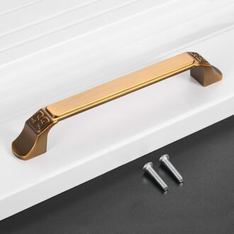 1Pc Koffie Handvat Bruin Knop W/Schroef Eenvoudige Stijl Pull 125/155Mm Lengte Klassieke Europese Decor meubels Kast Lade Keuken groot
