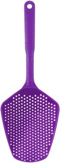 1Pc Koken Schoppen Groente Zeef Scoop Nylon Lepel Afvoer Gadgets Grote Vergiet Soep Filter Keuken Gereedschap Accessoires Paars