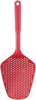 1Pc Koken Schoppen Groente Zeef Scoop Nylon Lepel Afvoer Gadgets Grote Vergiet Soep Filter Keuken Gereedschap Accessoires Rood