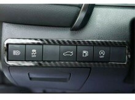 1Pc Koplamp Schakelaar Frame Cover Black Voor Toyota Camry