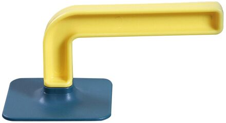 1Pc L-Vorm Haak Zelfklevende Muur Hangers Roll Papier Keuken Pot Deksel Houder Multifunctionele Hoed Rack Toetsen hanger geel