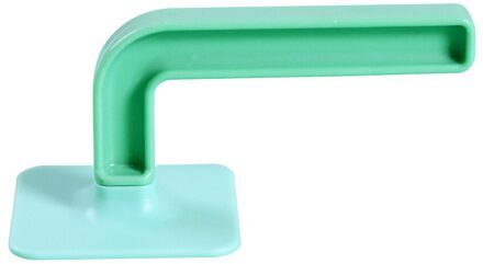 1Pc L-Vorm Haak Zelfklevende Muur Hangers Roll Papier Keuken Pot Deksel Houder Multifunctionele Hoed Rack Toetsen hanger groen